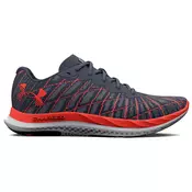 Under Armour Mens UA Charged Breeze 2 Running Shoes Downpour Gray/After Burn/After Burn 44