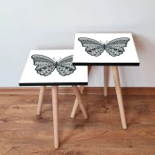 Hanah Home Set klub stocica 2Shp12, 2 komada, Šareni