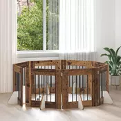 vidaXL Vrata za pse z stojali 8 pcs Star les 60 x 60 cm Inženirski les