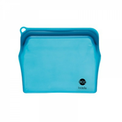 Silikonska vrečka za shranjevanje živil 18,5x15x3,2 cm, Eco - modra