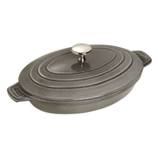 Staub ovalna litoželezna pekač s pokrovom 23 x 17 cm 405095810