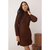 Trendyol Milla Ženska haljina Twoaw26El00099, Smeda (Braon)