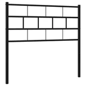 Vidaxl Kovinsko nadomestno vzglavje črno 100 cm