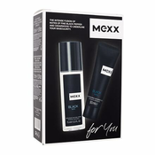 Mexx Black darilni set deodorant 75 ml + gel za prhanje 50 ml za moške