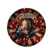 Guirca Krožniki - Halloween Circus Clown 23 cm 6 kos