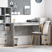vidaXL Pisalna miza Betonsko siva MDF 100 x 50 x 76 cm Pisalna miza