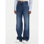 Tommy Jeans Kavbojke Mia Mid Rise Relaxed Straight  modra
