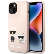 Karl Lagerfeld KLHMP14SSSKCI iPhone 14 6,1 hardcase light pink Silicone Karl  Choupette Magsafe (KLHMP14SSSKCI)