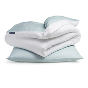 Sleepwise Soft Wonder-Edition, posteljina, 135 x 200 cm plavo siva / bijela