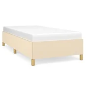 Vidaxl posteljni okvir brez vzmetnice Cream 80x200 cm Tkanina