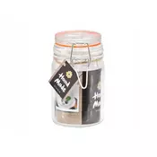 shumee STEKLENI KOZAREC s silikonskim zapiralom 250 ml
