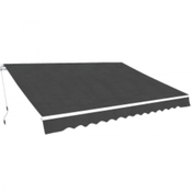 vidaXL Ročno zložljiva tenda 600 cm antracitna