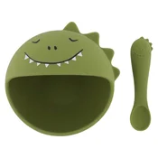 trixie® jedilni set iz silikona first baby meal mr. dino