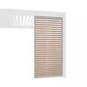 Horizontalna lamelna stranica — 1.13m/Ivory krem/Imitacija lesa/Fiksne