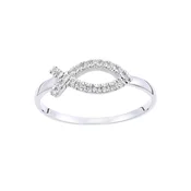 DIAMANT LETERNEL Prstan srebrna