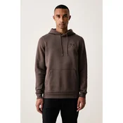 Under Armour pulover s kapuco moški z bombažem Essential Fleece