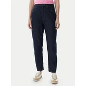 Tommy Jeans Kavbojke Ultra High Rise Tapered Mom With  nočno modra