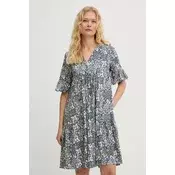 Bombažna obleka Weekend Max Mara FUOCO