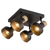 Rabalux Spot lampa Saskia, 4x15W, 4xE14, Crna