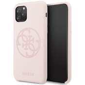 Guess iPhone 11 Pro Light Pink Hardcase Silicone Tone On Tone (GUHCN58LS4GLP)