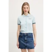 Guess Jeans Pletena jopica W5GR03 Z3HO2 Svetlo modra Regular Fit