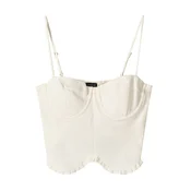Bershka Top volneno bela