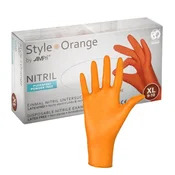 shumee Nitrilne rokavice Ampri Style Orange XL, 100 kosov