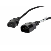 LANBERG IEC 320 C13 do C14 kabel 1,8M VDE crni
