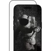 Kaljeno steklo UWF Ceramic II z aplikatorjem za iPhone 17 Air, Črna, PanzerGlass