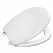 Straniščna deska FIXET, polipropilen, 1 kg/bela - Bela - 11 - 24 - 43.00 - Polipropilen - Aqualine - 36.00 - Okrogla - 36x43 cm
