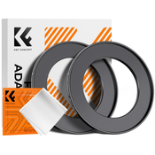 K&F Step Up Filter Ring 58-82mm*2pcs,+Vacuum Cleaning Cloth*1