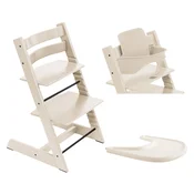 Stokke stol za hranjenje Tripp Trapp set 3v1 vanilla white