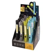 Ročna LED svetilka 3W COB LED, 230 lm, 3x AAA, 16 kos, box