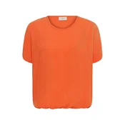 Kaffe Bluza Amber temno oranžna