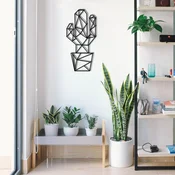 Wallity Zidna dekoracija Cactus, 26x55 cm, 1.2mm, Crna
