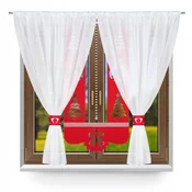 shumee R2 Moderna zavesa BOŽIČNI SET panelna zavesa Božično drevo glamur 300x150