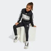 adidas Komplet jopica in legice Seasonal Essentials Tiberio 3-Stripes JI6218 Črna Slim Fit