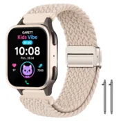 Pleten pašček za zapestnico Garett Kids Vibe AI 4G, bež, trpežen