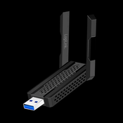 shumee LogiLink Wi-Fi 6E 1201 Mb/s 5,8 GHz Wi-Fi USB omrežna kartica 4dBi antena