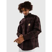 Srajca Carhartt WIP L/S Edmands Shirt UNISEX Edmands Check/ Natural/ Palisander L