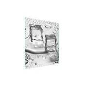 shumee Steklena deska za rezanje 45x52 Ice