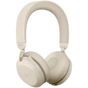 JABRA EVOLVE2 75, Link380a MS Stereo Beige, EVOLVE2 75 headset Beige MS, Link 380 BT adapter USB-A MS,1.2m USB-C to USB-A cable, carry pouch, warranty