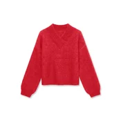 VERO MODA Pulover VMLOON krvavo rdeča