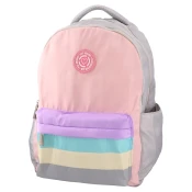 Play Školski ranac za devojcice Pastel stripe Pop fashion, 43x30x20cm, Šareni