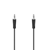 Hama Jack kabel 3,5 mm - 3,5 (utikač) 0,5 m Crni