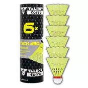 Žogice za badminton TALBOT TORRO Tech 450 Fast 6 kosov - rumene