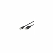 NaviaTec USB 3.0 A muški na A ženski kabel, 3m, crni