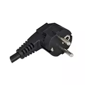Commel Povezovalni kabel H05RR-F 3G2,5, L=2 m, črn