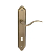Okovje za vrata TWIN AMADEUS BA 1360 (ABR), gonilka levo/krogla, Odprtina za cilindrični vložek PZ, Twin ABR (patinirana medenina), 90 mm