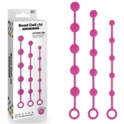 NMC Roza silikonske analne kroglice, 3 kosi, kroglice za razvajanje, Easytoys
